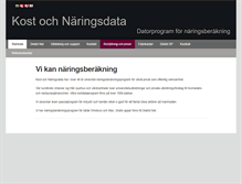 Tablet Screenshot of kostdata.se